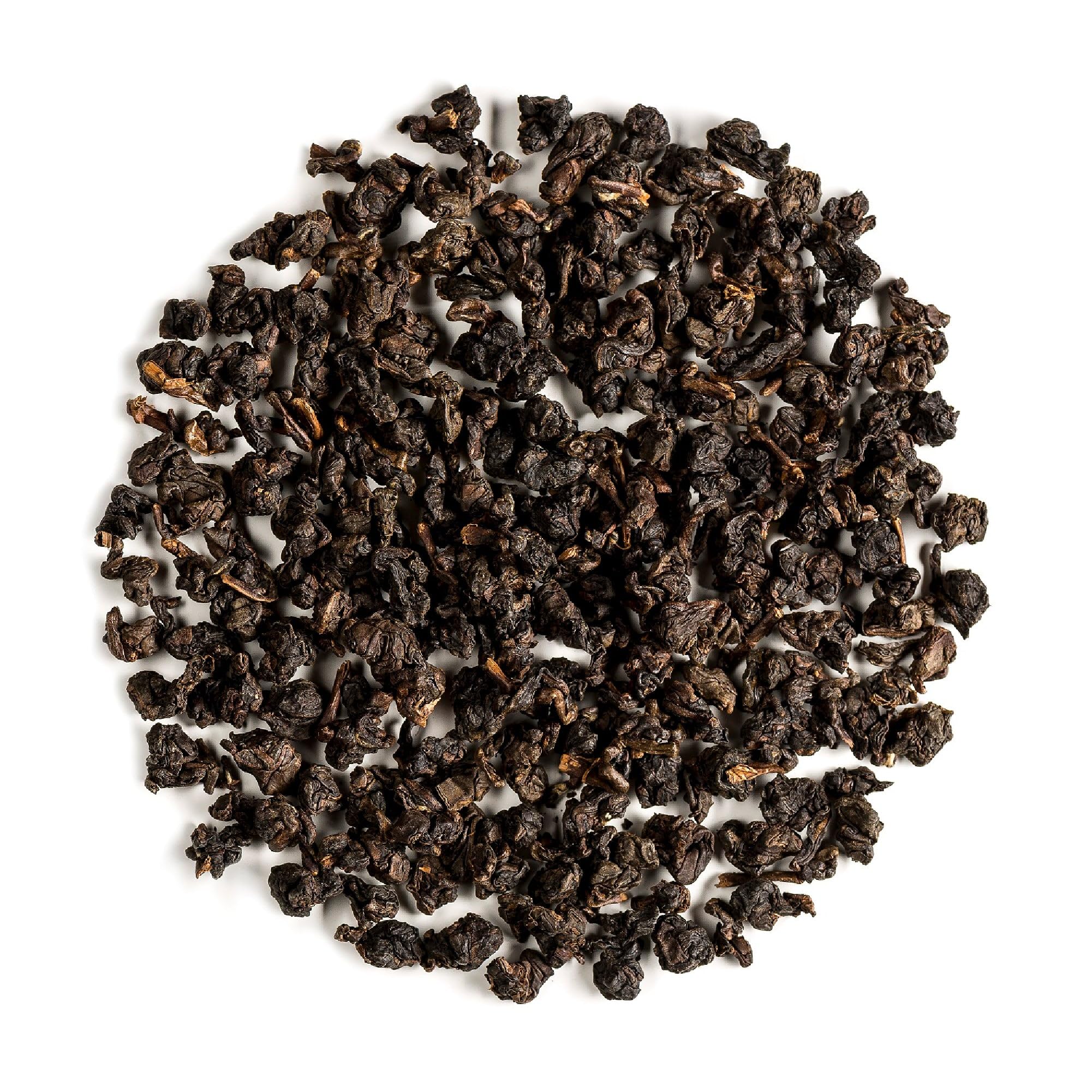 Thé Tie Guan Yin Torréfié Suprême - Montagne Alishan Taiwan | cultivé en haute altitude pour une liqueur ronde aux arômes de fruits mûrs