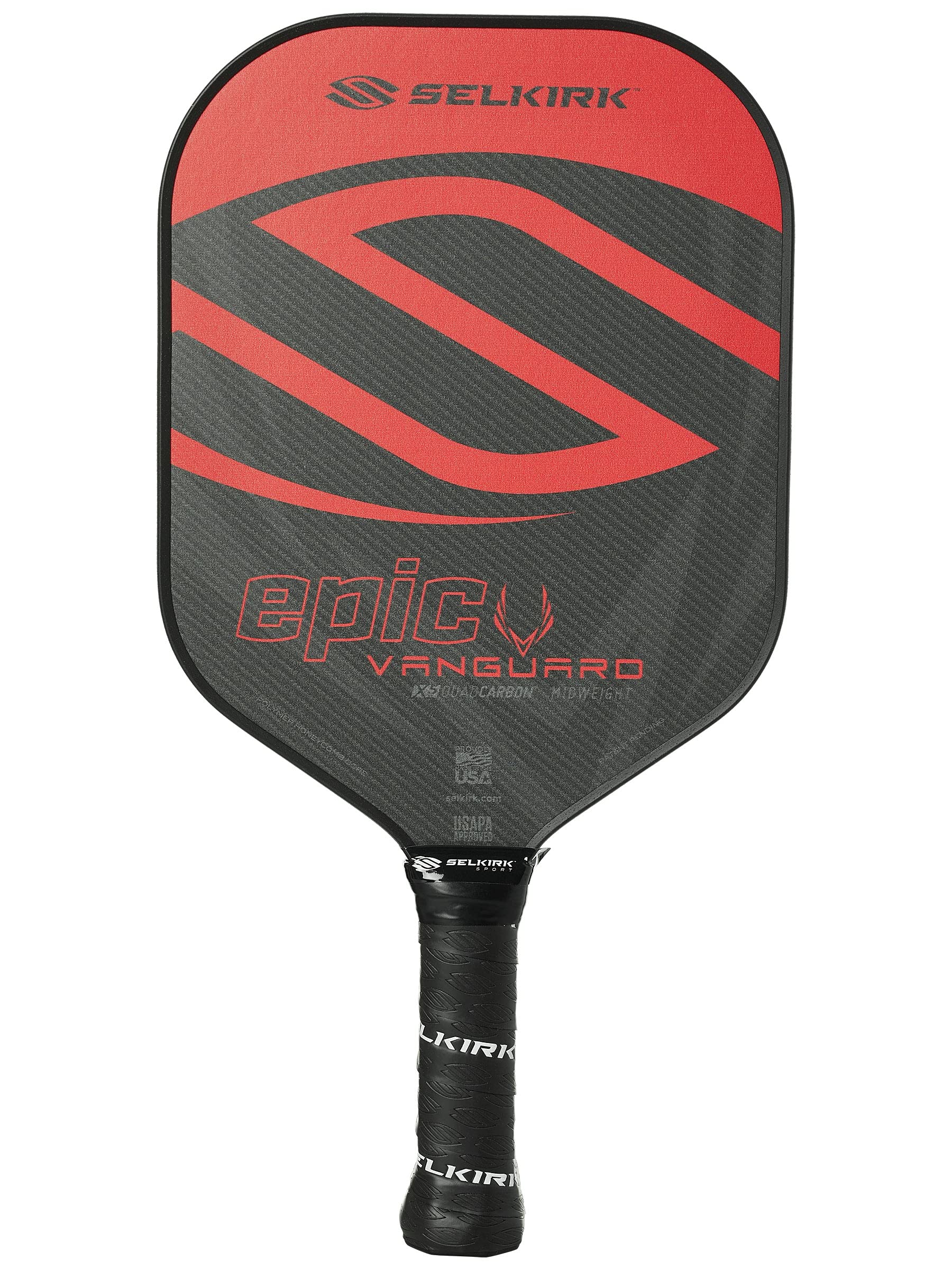 Selkirk Vanguard Pickleball Paddles | Vanguard 2.0 | Vanguard Power | Carbon Fiber Pickleball Paddle with a Polypropylene X5 Core | Pickleball Rackets