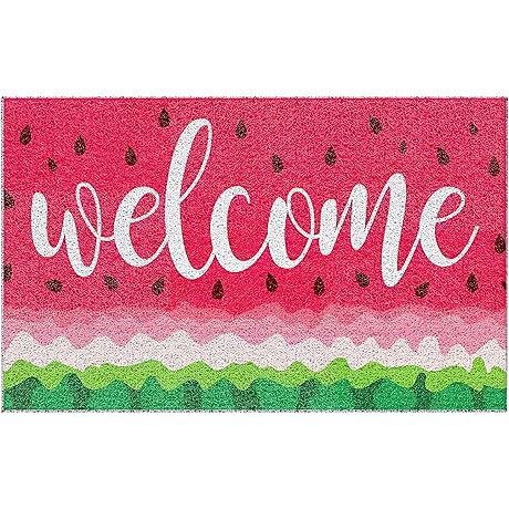 Watermelon Door Mat - Refreshing Summer Welcome Mat for Your Front Door Oasis
