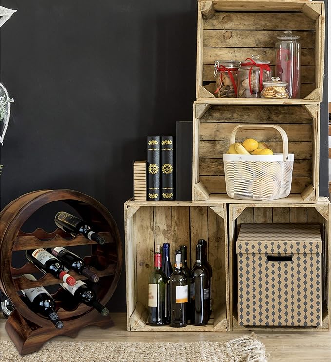 Estante para Vinos Puzzled Solomon, Soporte de Madera para 10 Botellas miniatura 5