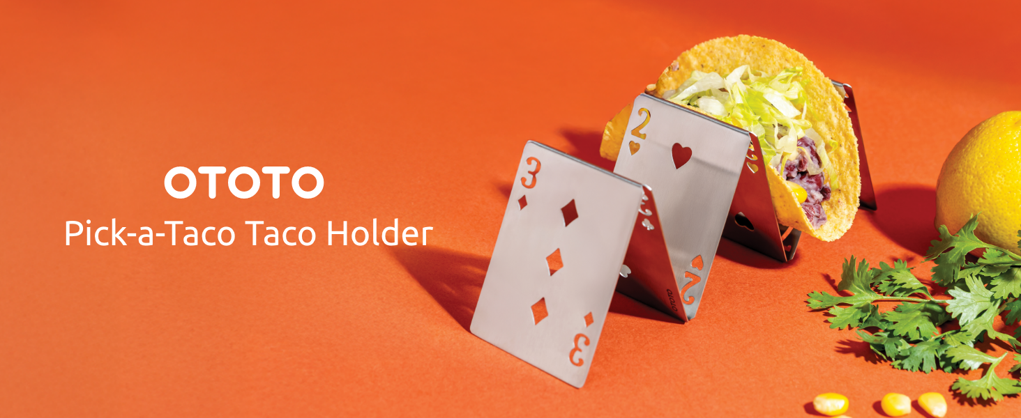 Amazon.com: OTOTO Pick-a-Taco Taco Holders Set of 2 - Cool Kitchen