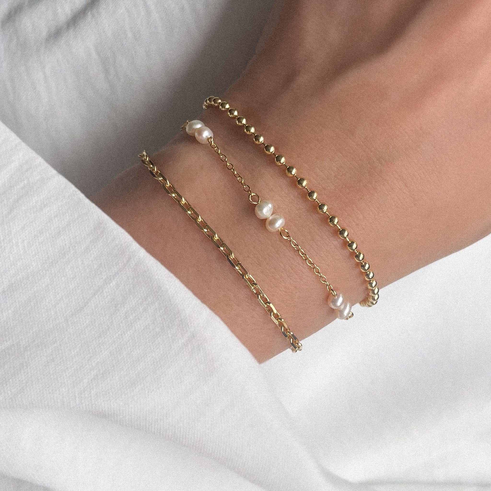 Mary & Jules Armband Damen aus 925 Sterling Silber, Armkette Damen aus recyceltem Silber, Geschenke für Frauen & Mädchen, hautverträglich