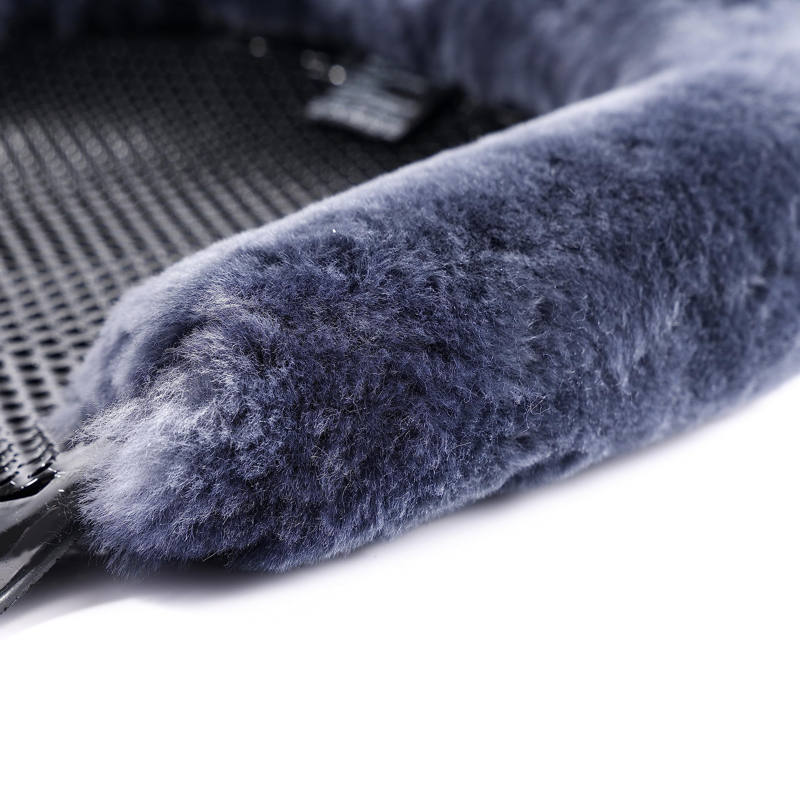 Full Active Soft Gel Pad avec selle en peau d'agneau Amortisseur à mémoire de forme Antidérapant et libération d'air Noir