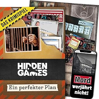 Hidden Games Tatort – EIN Perfekter Plan – Mordfall lösen Spiel – Krimi Escape Game – Detektivspiel für zu Hause – Tatortspiel – Murder Mystery – Exit Game