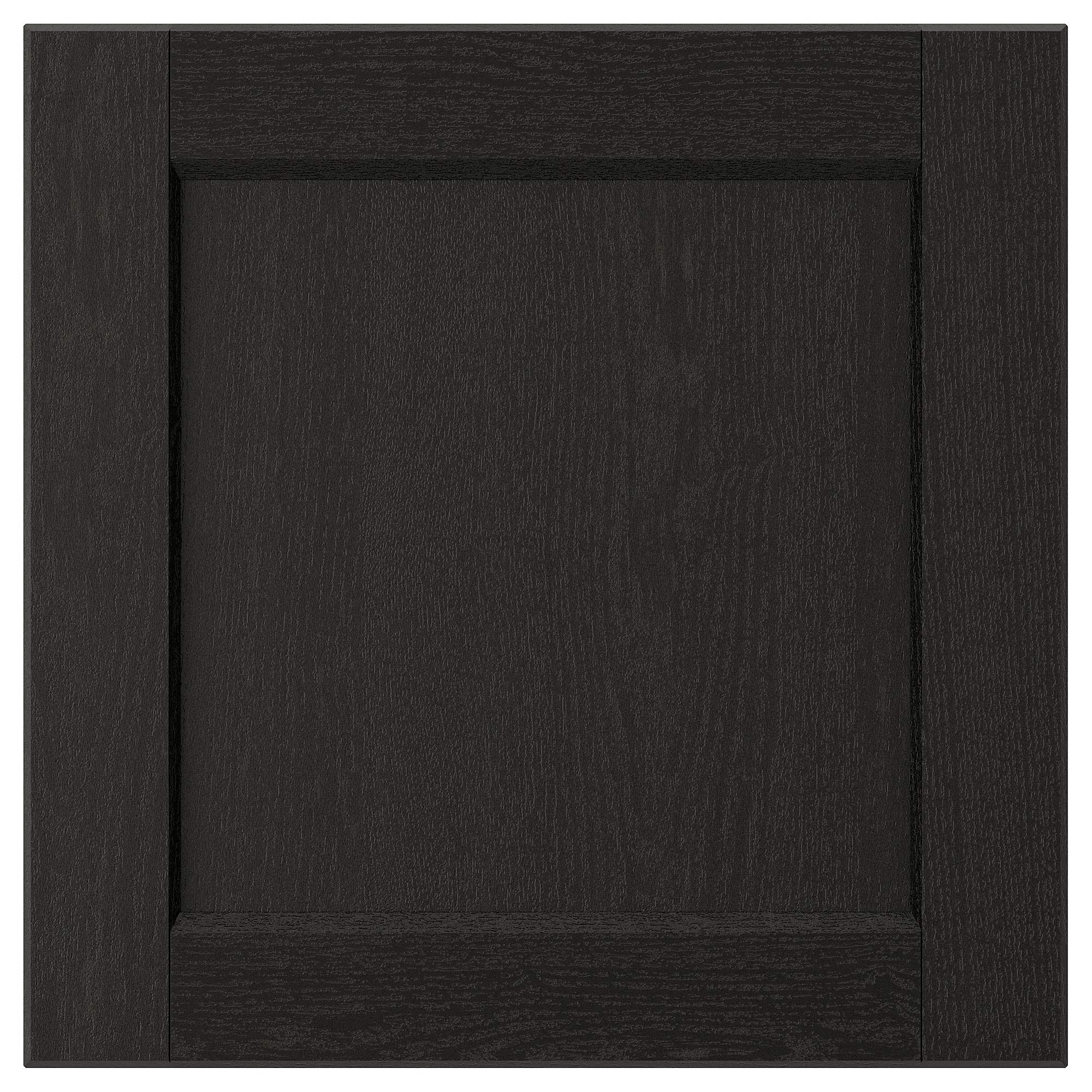 Façade de tiroir LERHYTTAN noir teinté 40x40 cm aux finitions artisanales