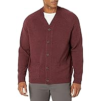 Amazon Essentials Cardigan da Uomo in Lana di Agnello con Scollo a V e Tasche (precedentemente Goodthreads)