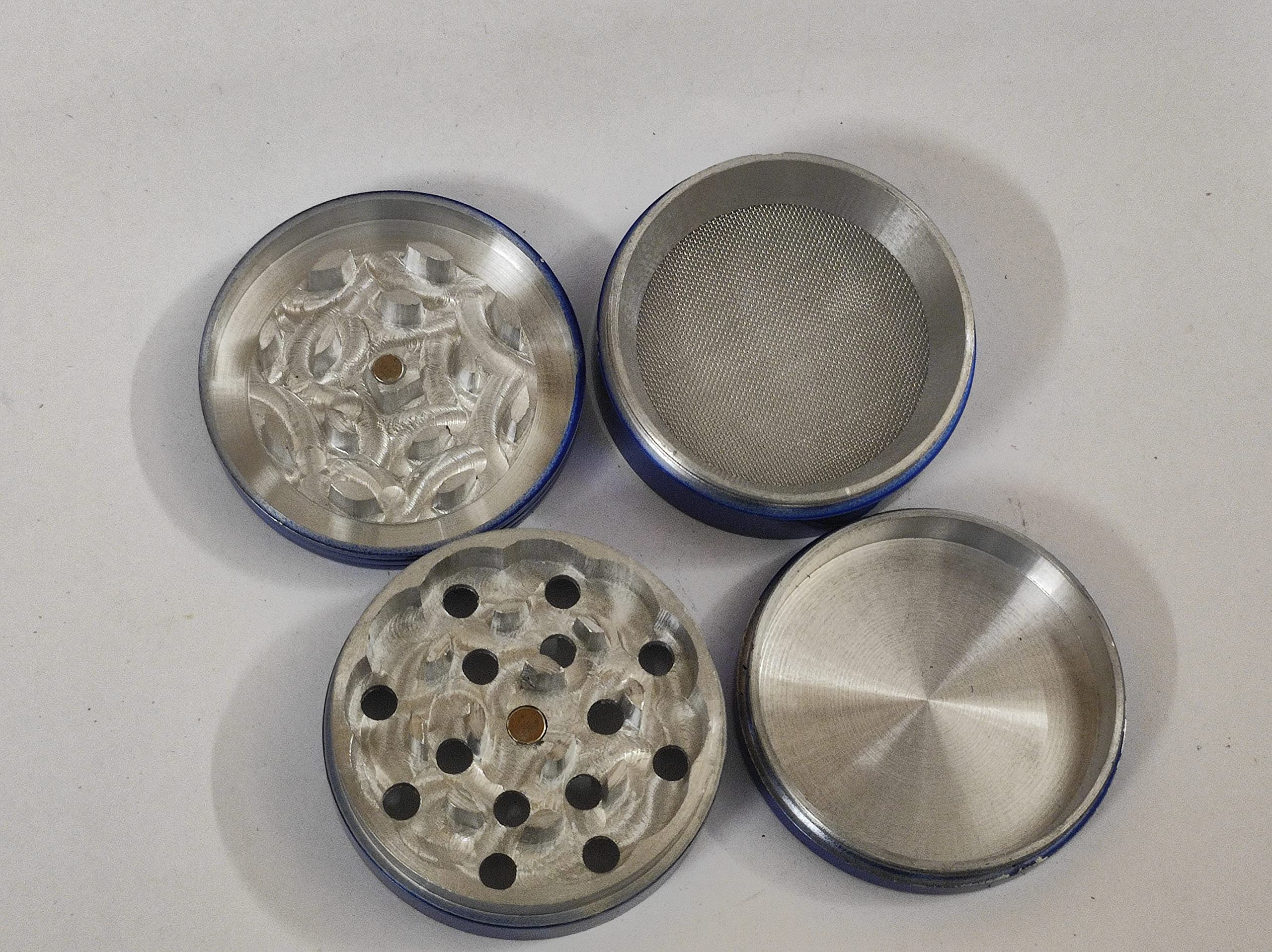 52 MM MFTONLINE Blue Crusher Smoking Weed Honey DUST Product Grinders-image-24