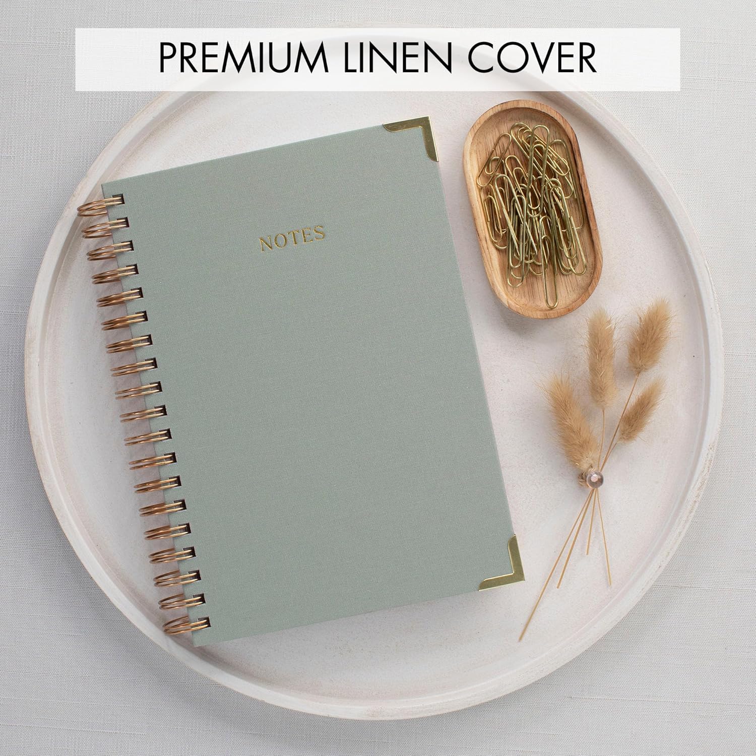 Aesthetic 3 Ring Binder Set of 2 and Thick Spiral Notebook Journal Bundle - Perfect for Writing and Staying Organized at Work or School