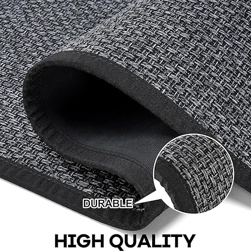 Miniatura 4 de Hargiis Alfombra de cocina de goma antideslizante, lavable, absorbente para piso, lavable a máquina, para frente del fregadero, puerta, lavandería,