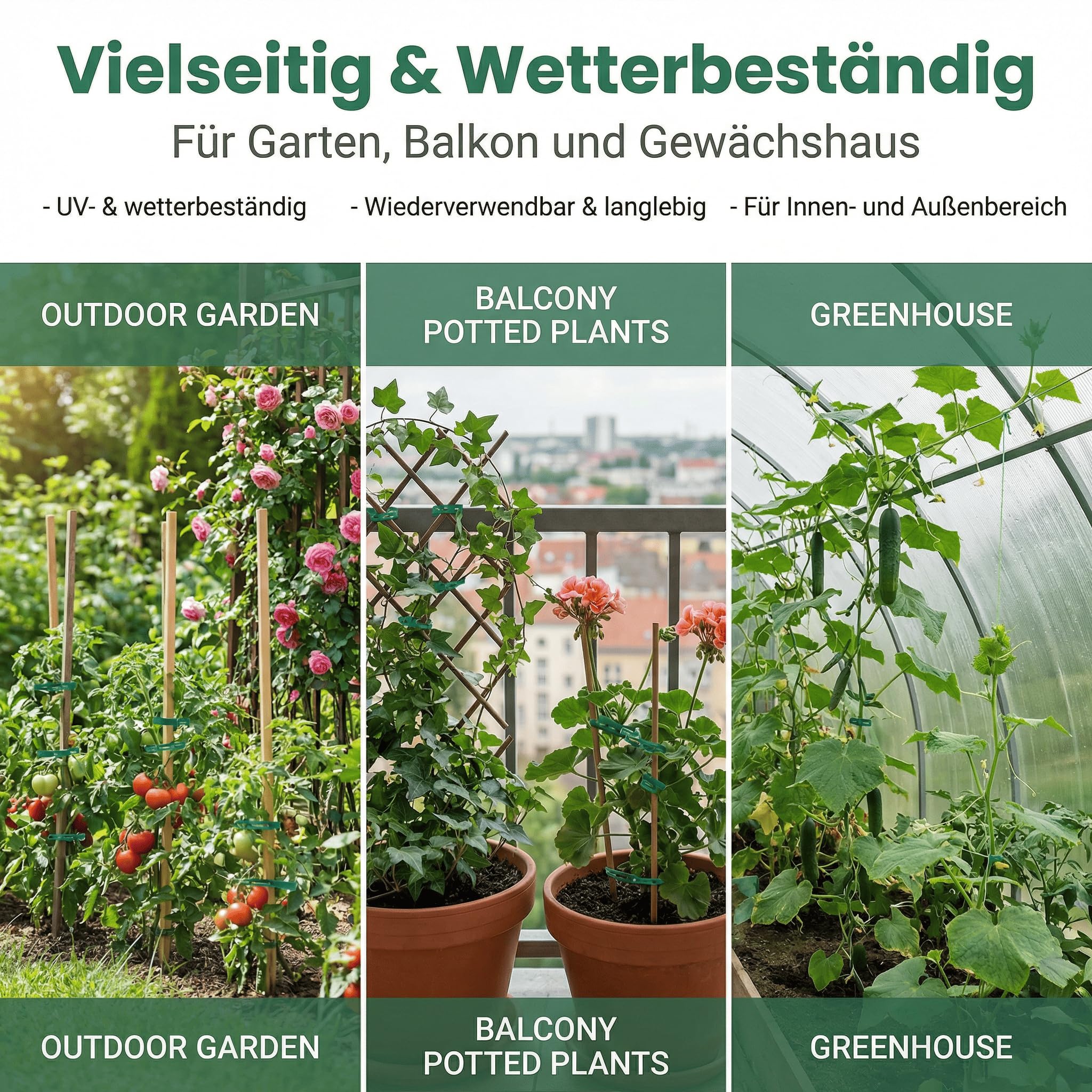100 Stück Verstellbarer Pflanzenbinder, Pflanzkübel Pflanzenbinder Grün, 23cm Pflanzen Anbinder Gartenbinder für Gartenpflanzen Wachstum Pflege