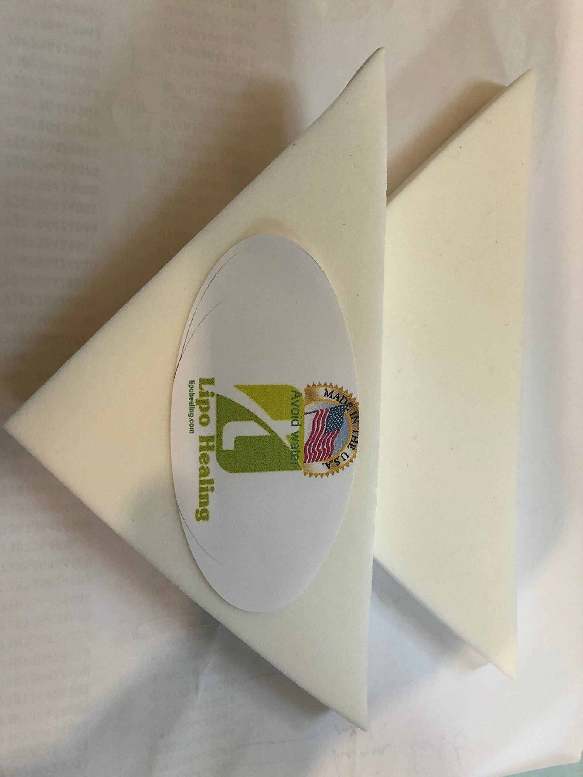 Lipofoam Triangular Sheets for Smaller Procedure Including Nose Lipo Healing 2 Pack Mini Super Soft Made in The USA