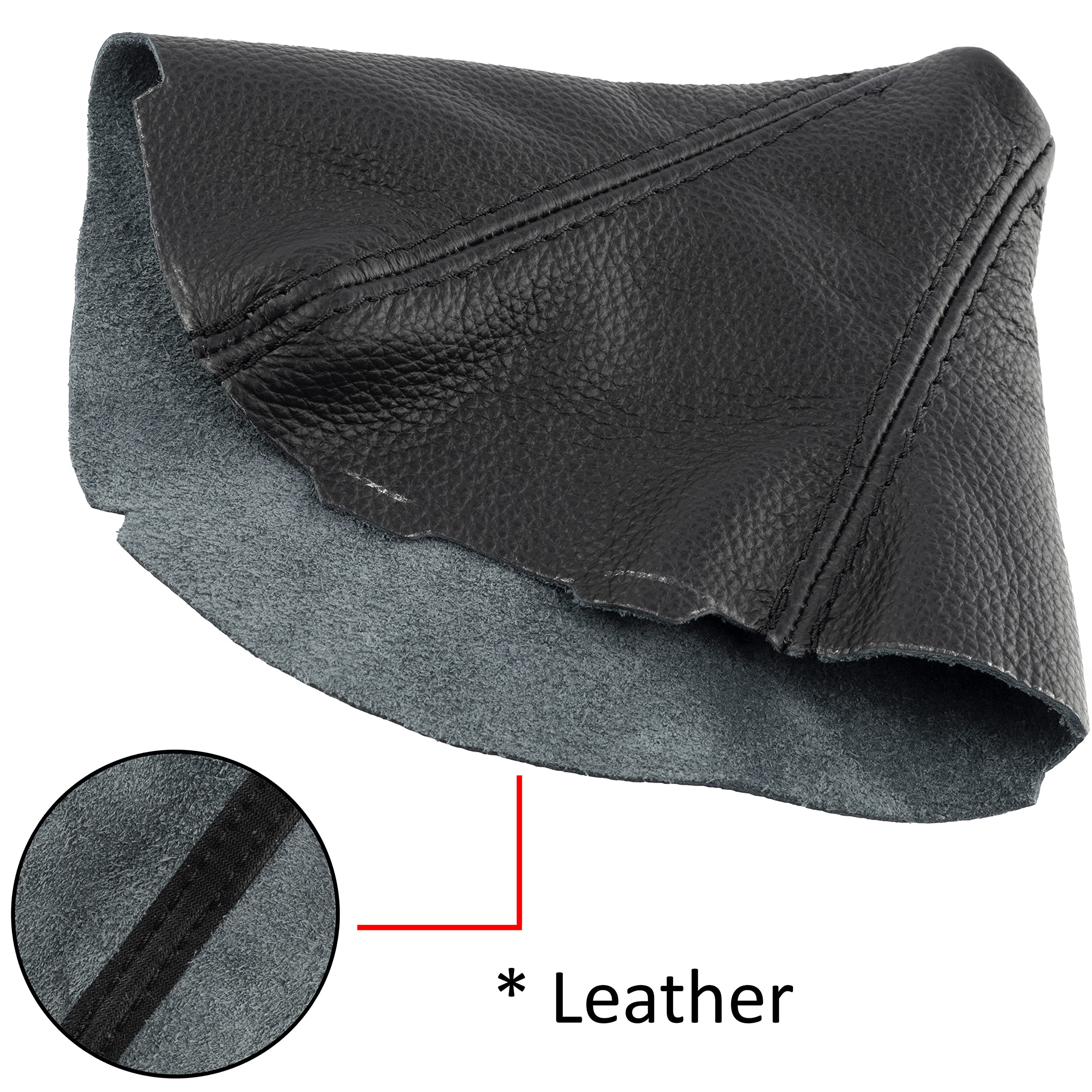 Soufflet Levier De Vitesse Cuir Synthétique Noir Pour BMW Série 3 E90 (2005-2012) - Boîte Manuelle