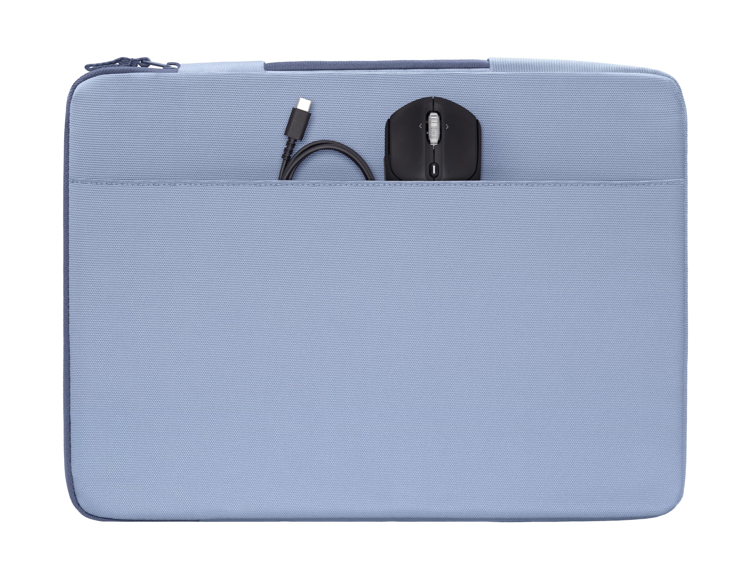HP Funda Protectora para Portátil 15-16 Pulgadas, Acolchada Antigolpes, Resistente al Agua 600D, con Asa Retráctil y Bolsillo para Accesorios, Compatible con Laptop hasta 16", Color Azul Claro