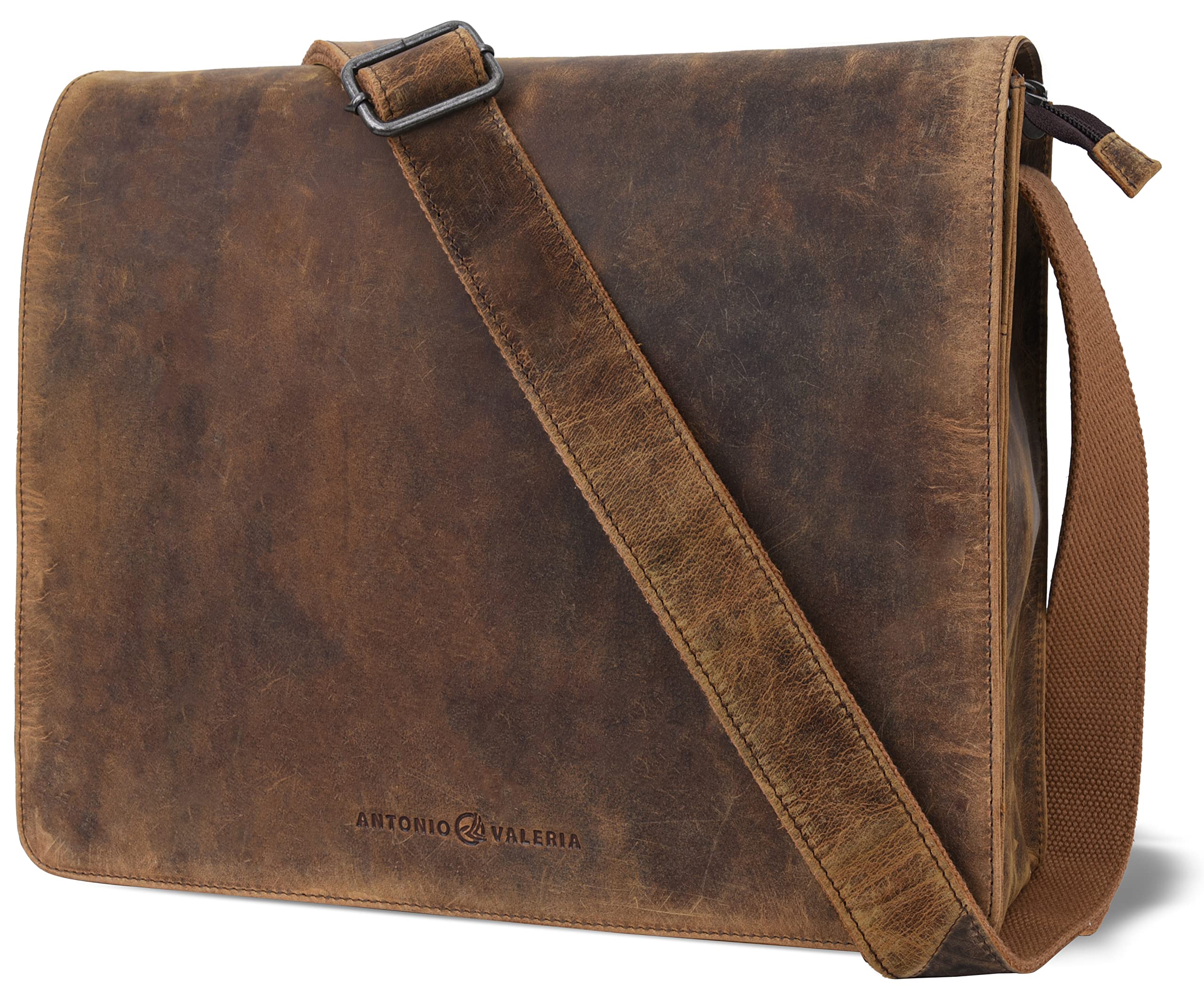 Albert Premium Leather Messenger Bag for Men