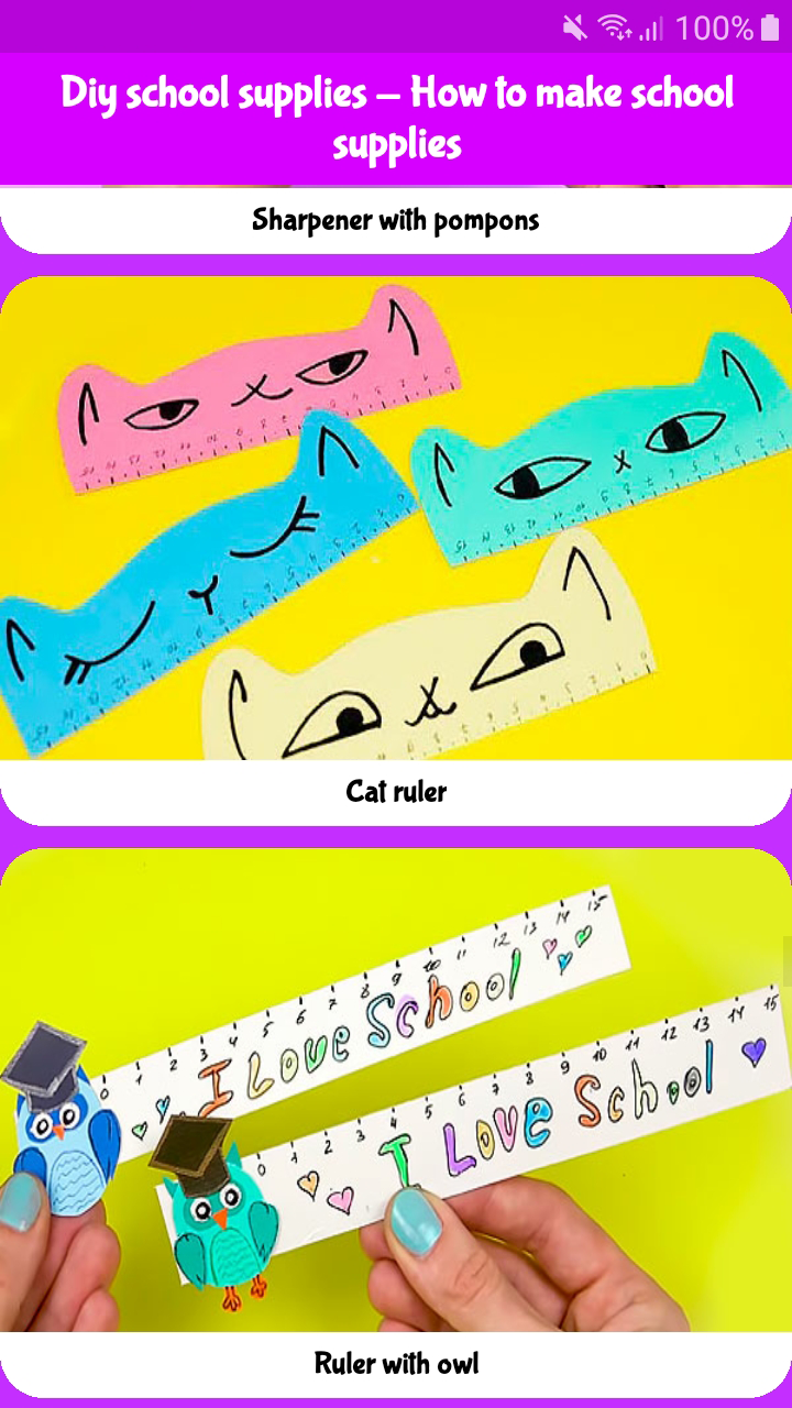 Diy school supplies - How to make school supplies - App on the Amazon ...
