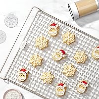 Vista 8 de OXO Good Grips Cookie Press Holiday Disk Set, Metallic