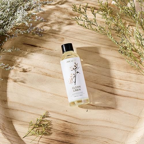 Miniatura 3 de Airkeep Recambio de aceite para difusor de junco, lino limpio, 3.38 onzas (3.4 fl oz1 unidadrepuesto de aceite perfumado para difusor de cañas,