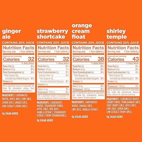 Miniatura 2 de Spindrift Paquete variado de soda con fruta exprimida real, paquete de 12 unidades