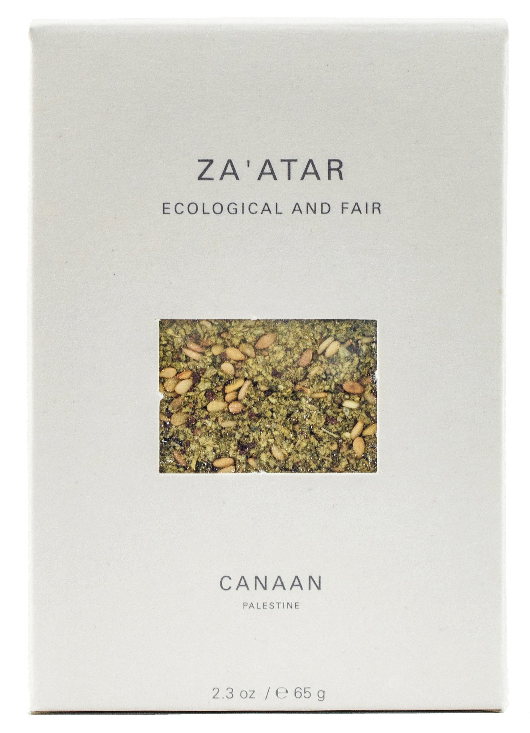 Canaan Zaatar (Zahtar, Zatar) Signature Spice Blend of Palestine, Fair Trade Certified, 65 gram (Pack of 2)