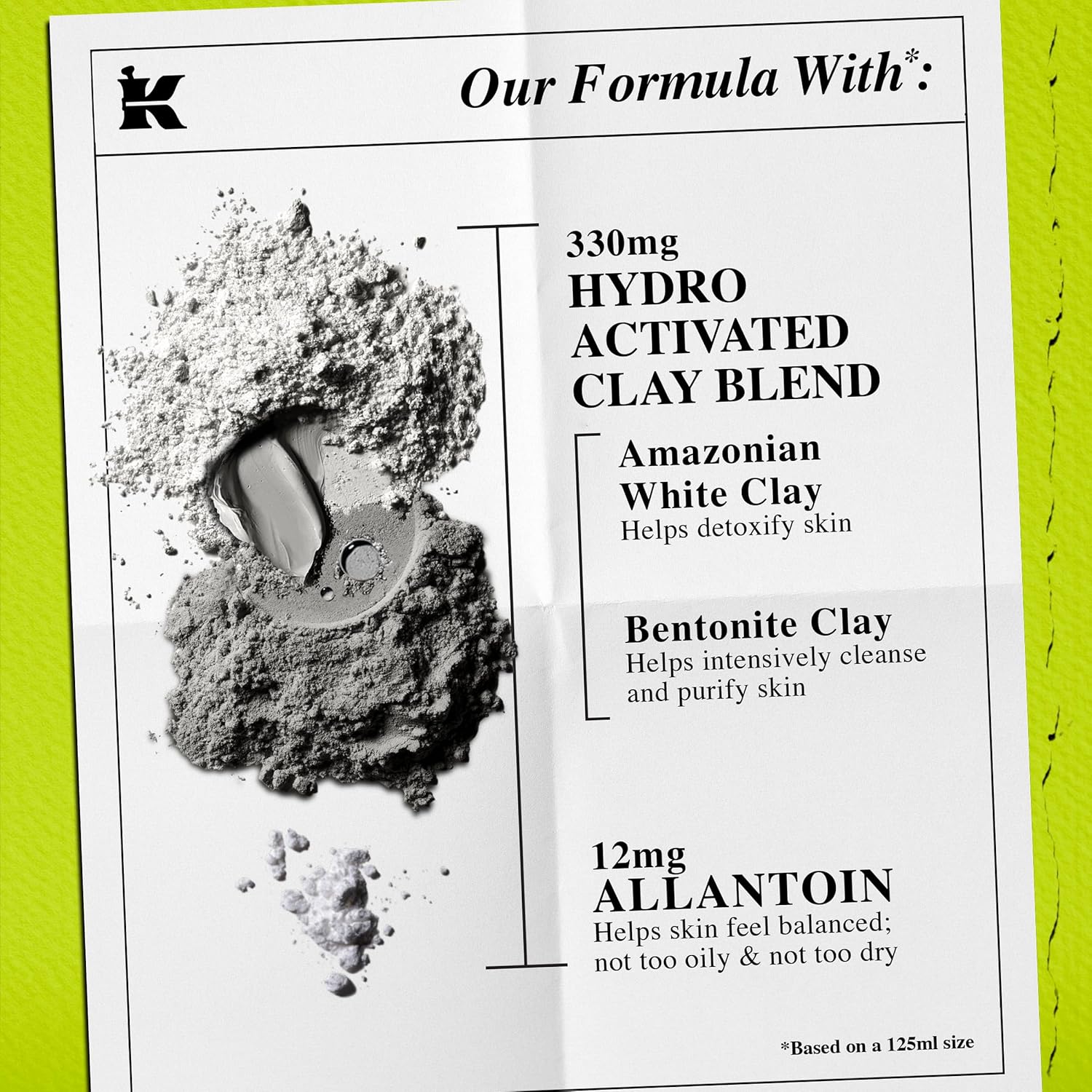 Kiehl's Rare Earth Pore Minimizer Face Mask, with Bentonite and Amazonian White Clay and Allantoin, Oil Absorbing Facemask for Normal to Oily Skin - 4.2 fl oz - Image 4