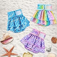 Vista 3 de Pañales para perros hembra (paquete de 3), pañales reutilizables para mascotas para perras, lavables, falda de pañal para perros en celo, período