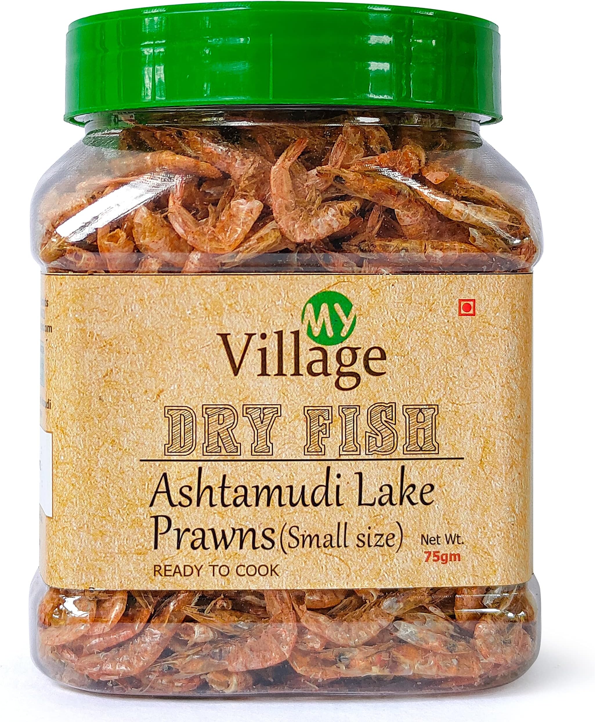 My Village Dry Prawns (Small size) / Pink Prawns (Fresh Water - Kerala Ashtamudi Lake), (75 gm)