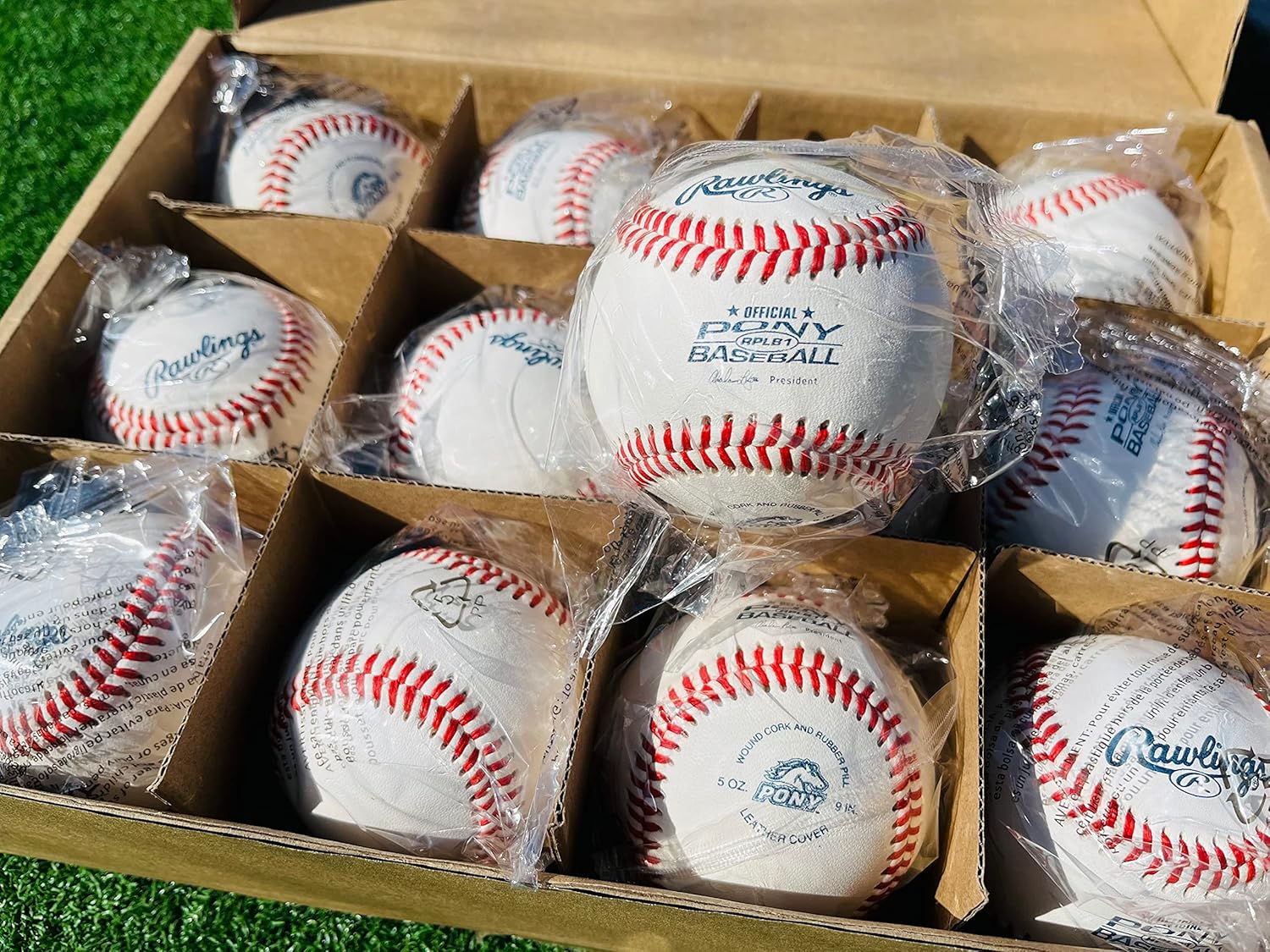 Rawlings | Pony League Baseballs | Competition Grade | RPLB1 | Youth/14U | Multiple Count Options