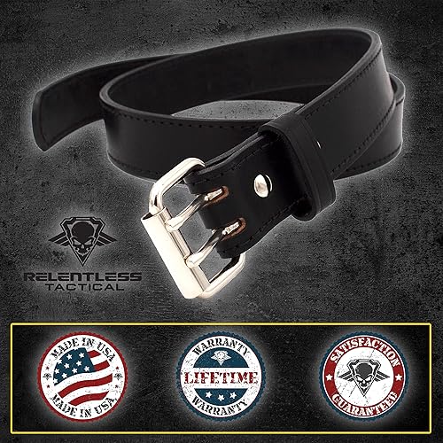 Miniatura 4 de Relentless Tactical The Ultimate Gun Belt  Fabricado en Estados Unidos  Cinturón de transporte ocultoCinturón de cuero CCW para hombre