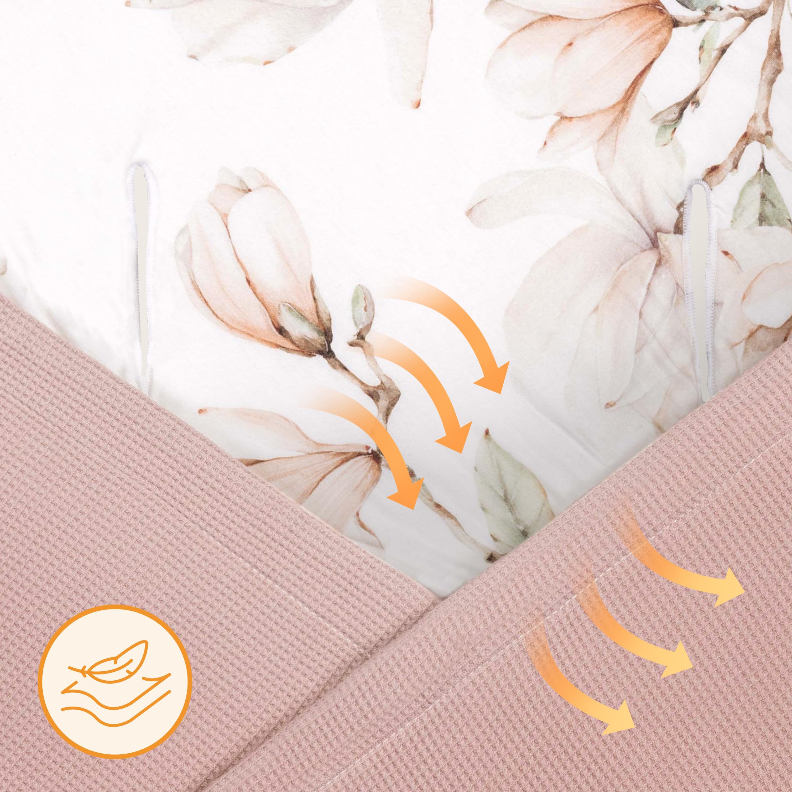 lionelo TRAVEL SWADDLE BLANKET Coperta Pesante per Bebé 90x90 cm 100% Cotone Compatibile con Seggiolino Auto, Ovetto e Passeggino, Copertina Morbida per Tutto l’Anno, Chiusura