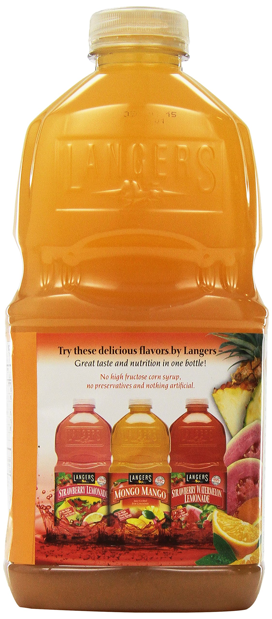 Langers Juice Cocktail, Pineapple Orange Guava, 64 Fl Oz (Pack of 8)