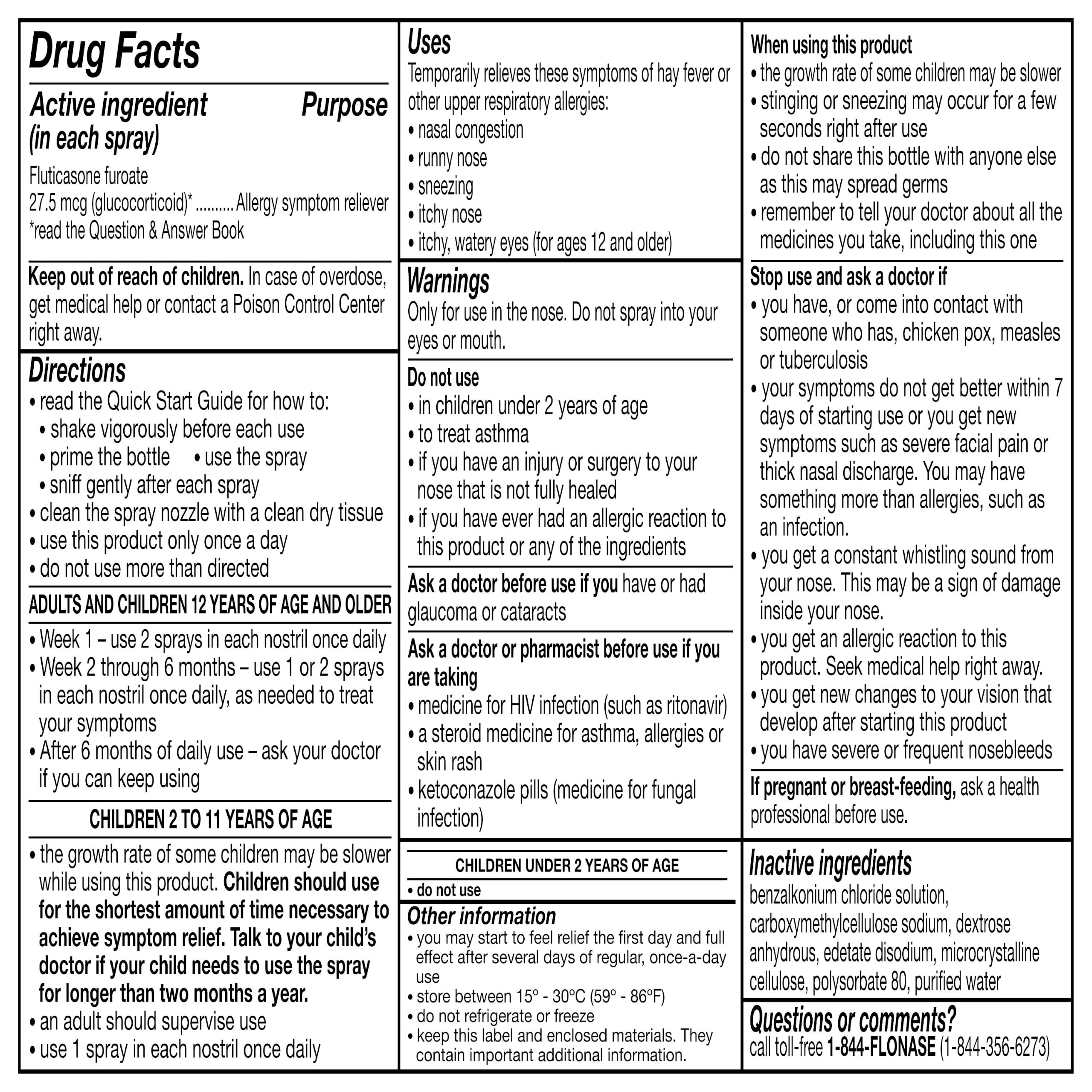 Flonase Sensimist Allergy Relief Nasal Spray Non Drowsy Allergy Medication, Gentle Mist - 120 Sprays — Amazon image 8