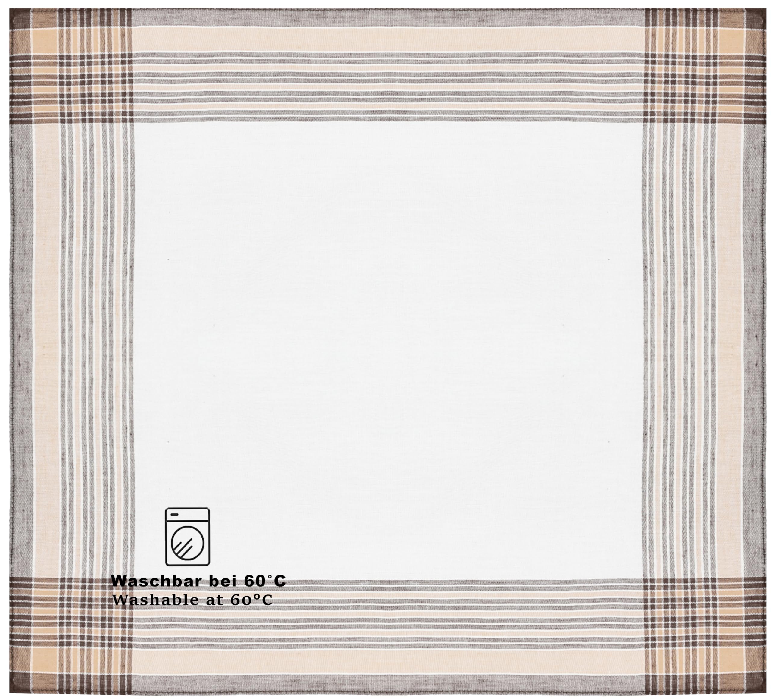 JEMIDI 12x Mouchoir En Tissu - Lot De 12 Mouchoirs 30 X 30 Cm