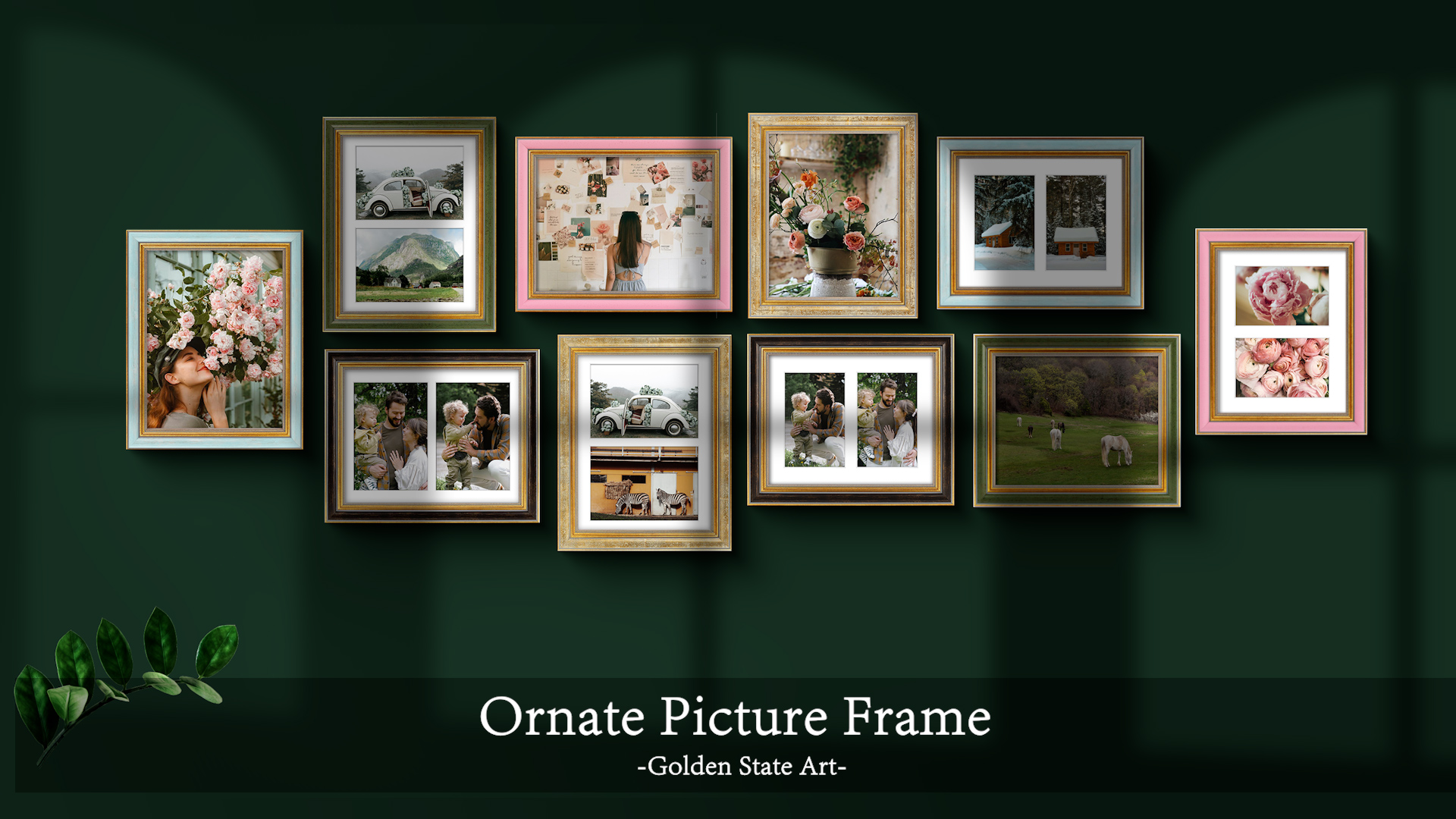 Amazon.com - Golden State Art,8x10 Ornate Double Picture Frame