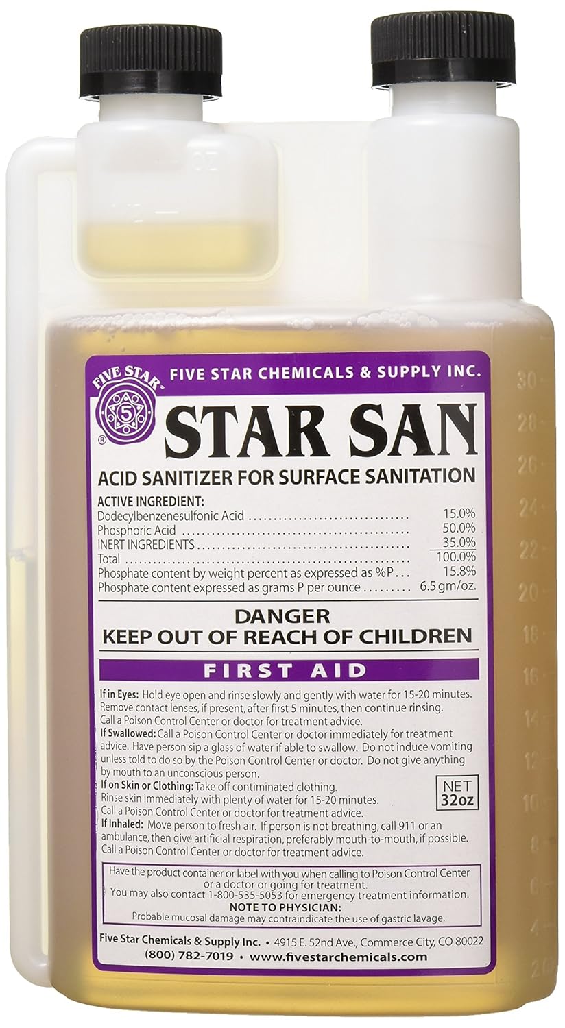 Five star Star San Acid Sanitizer for Surface Sanitation, 32oz