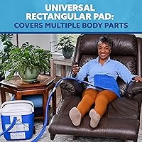 Vista 3 de Polar Products Active Ice® 3.0 - Sistema de terapia fría con almohadilla rectangular universal grande, temporizador digital programable, nevera