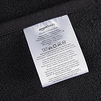 Vista 4 de Yaxa Basics Alfombra de baño con bandas, 31 pulgadas de largo x 20 pulgadas de ancho, color negro