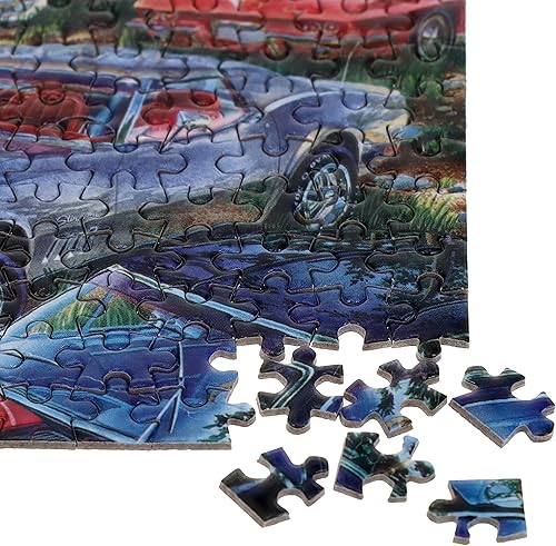 Miniatura 3 de TDC Games Corvette Dreams - Rompecabezas más pequeño del mundo, mini rompecabezas, pequeño rompecabezas de arte de viaje desafiante para adultos,