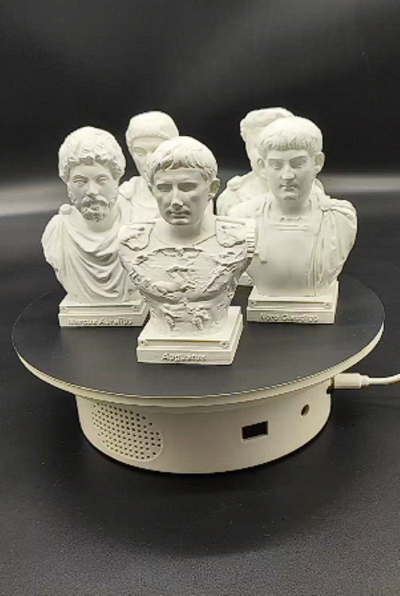Busto Estatua Emperador Romano Augusto 4 pulg Hx2.5 Wx2 D miniatura 7