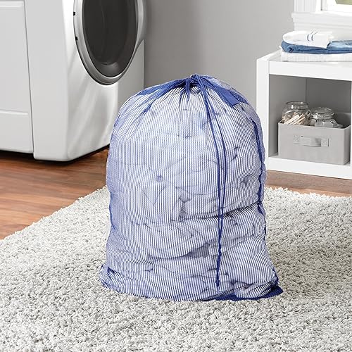 Miniatura 3 de Smart Design - Bolsa para lavado con asa para ropa deportes y lavandería- para la organización del hogar Negro, Blanco brillante