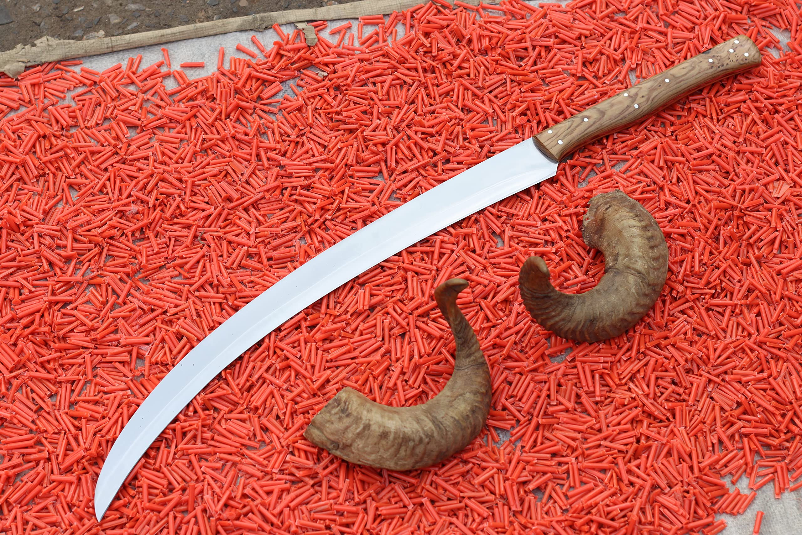 The Wielder's Edge Handcrafted Stainless Steel Sword with Leather Sheath