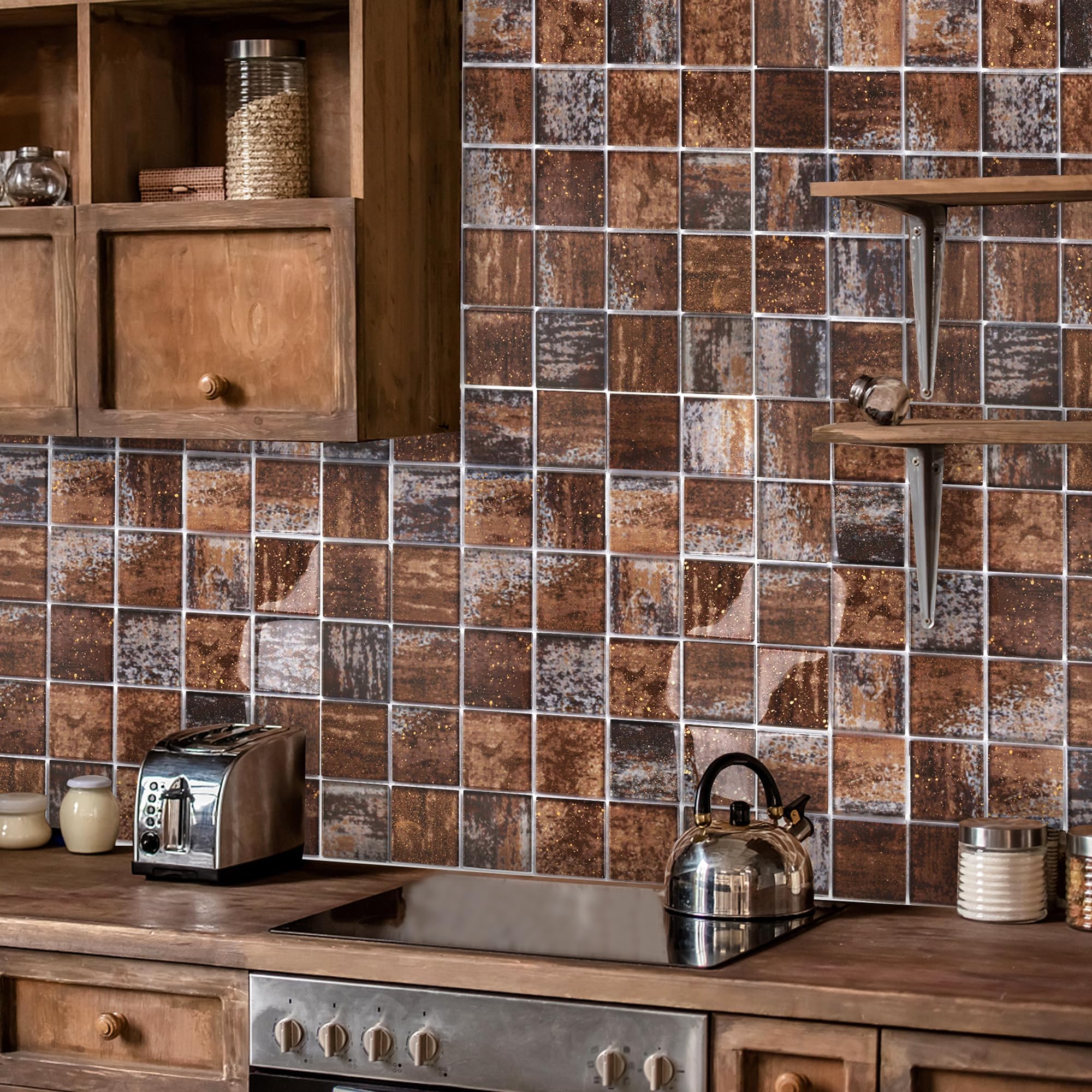Copper Look Glass Tile