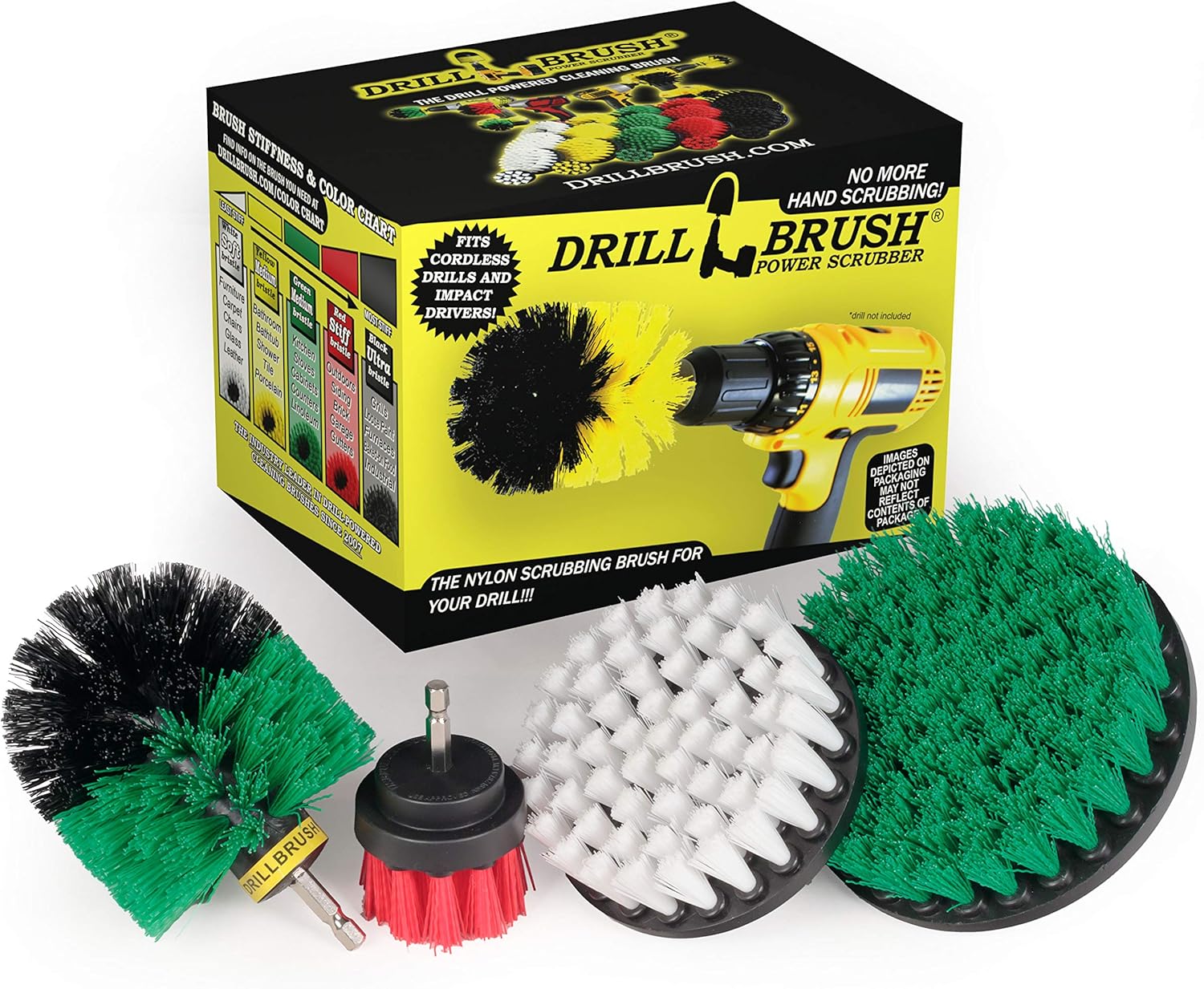 Cleaning Supplies - Drill Brush - Kitchen - Oven - Stove - Cast Iron Skillet - Dish Brush - Bathroom Accessories - Scrub Brush - Shower Cleaner -Grout Cleaner - Spin Brush - Bird Bath - Garden Statues