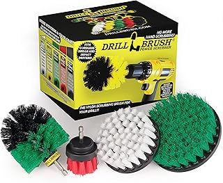 Cleaning Supplies - Drill Brush - Kitchen - Oven - Stove - Cast Iron Skillet - Dish Brush - Bathroom Accessories - Scrub Brush - Shower Cleaner -Grout Cleaner - Spin Brush - Bird Bath - Garden Statues