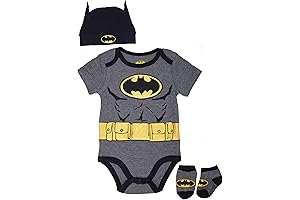 Adorable Baby Boys 3-6 Months Batman Costume Gift Set