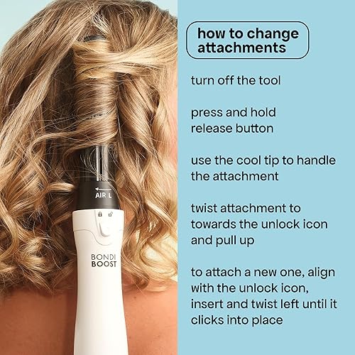 Miniatura 4 de BONDIBOOST Sistema Estilizador y Secador Multi 6 en 1 Everlast - Estilizador de Cabello de Húmedo a Seco, Cepillo Secador de Cabello con Rizadores,