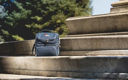 Vista 79 de PICNIC TIME NFL Pranzo - Lonchera unisex para adultos, lonchera aislada con juego de picnic, bolsa enfriadora para el almuerzo negro