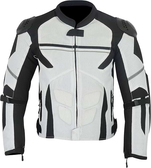 white motorcycle jacket
