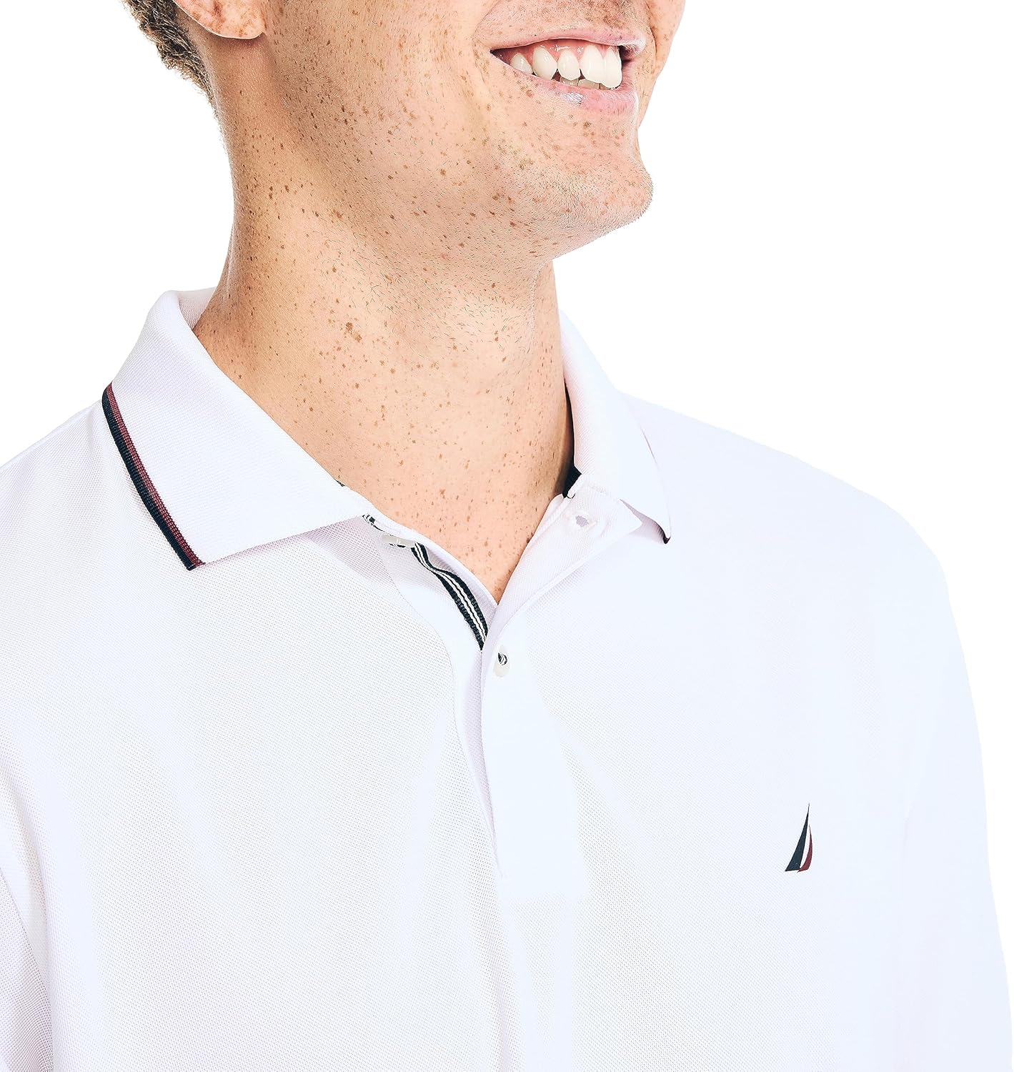 Nautica Mens Nautica Navtech Sustainably Crafted Classic Fit Polo - Image 3