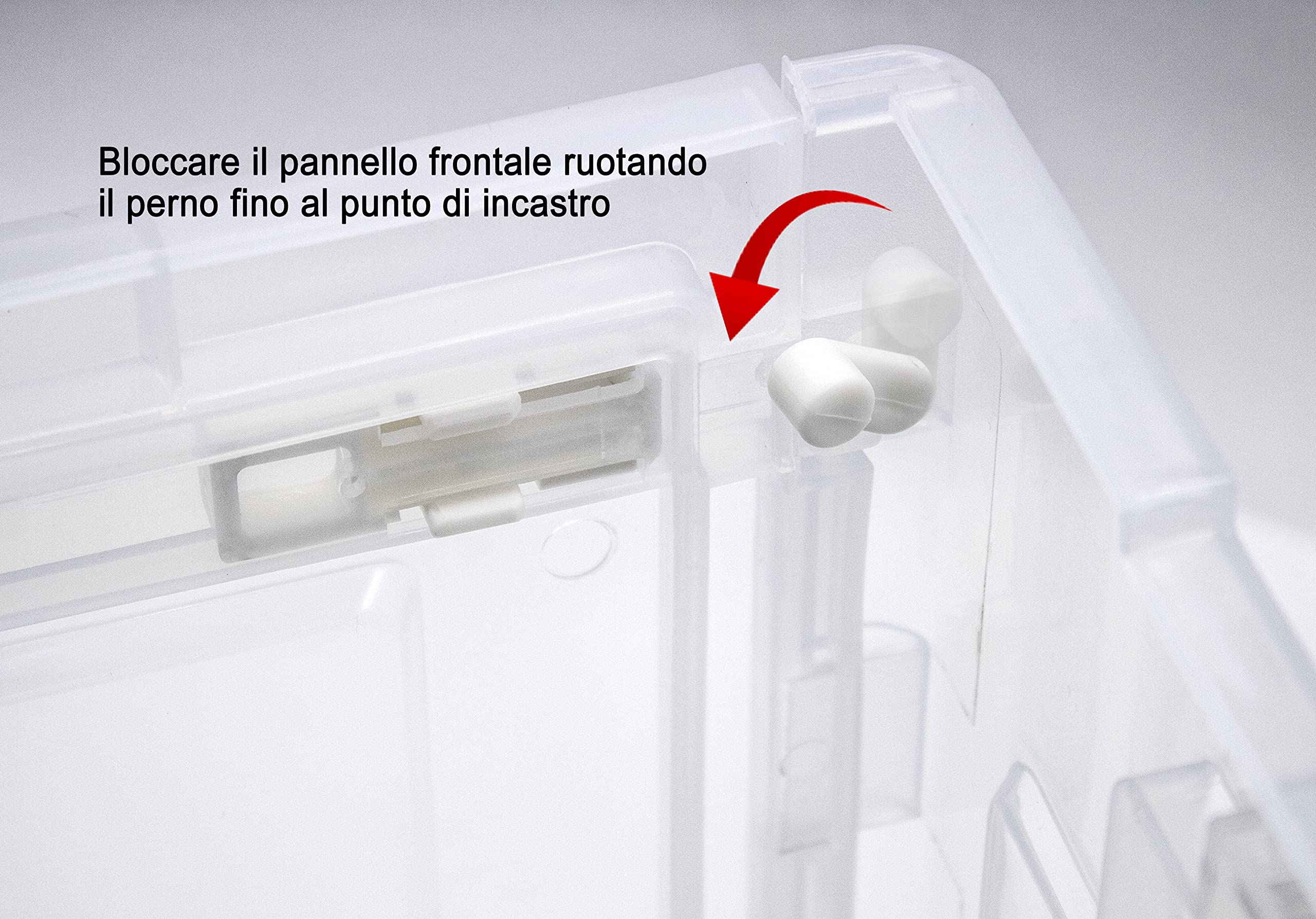 Scatola Portaoggetti Trasparente Pieghevole 42x28x21cm - Organizer Per Casa, Auto, Ufficio (Rosa) - Foto 2