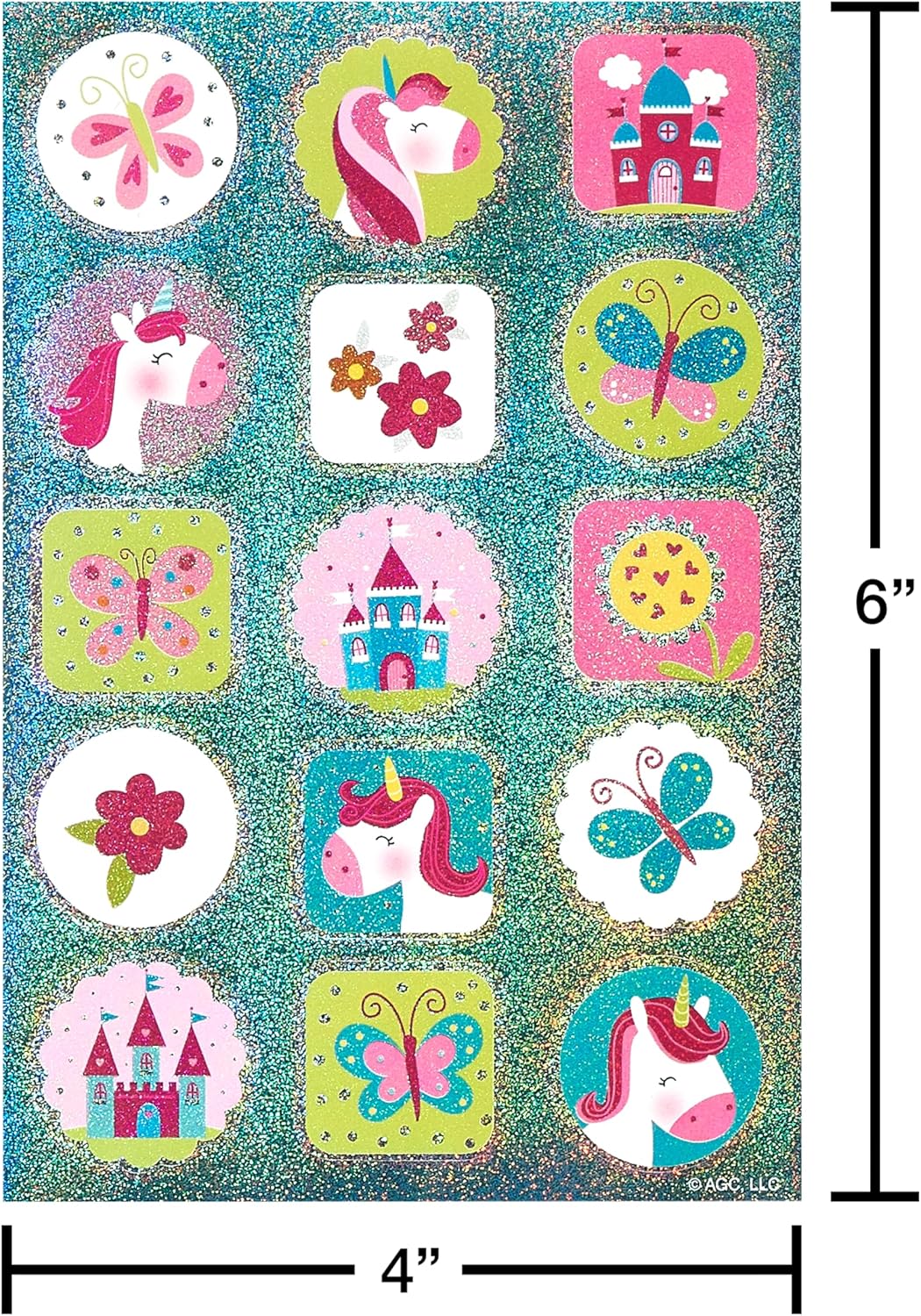 American Greetings 392-Count Bulk Stickers for Kids, Unicorns and Rainbows